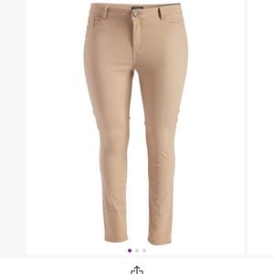 Khaki slim pants